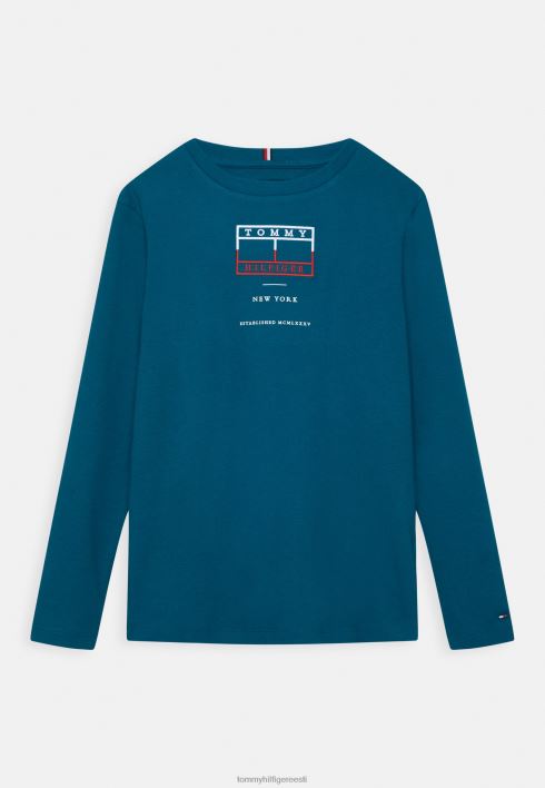 tikitud lipuline pikkade varrukatega särk RJV625886 bensiin Tommy Hilfiger