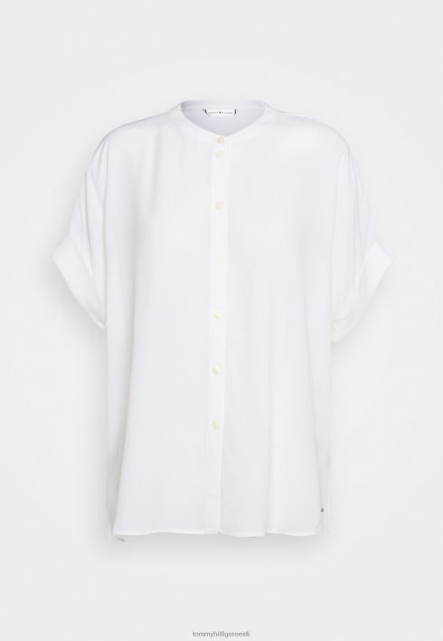 krepppluus nööbiga pluus RJV627996 ekru Tommy Hilfiger