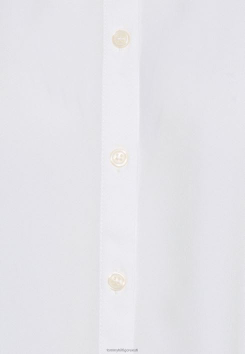 krepppluus nööbiga pluus RJV627996 ekru Tommy Hilfiger