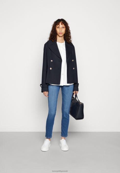 nööbitav pluus RJV627299 optika valge Tommy Hilfiger