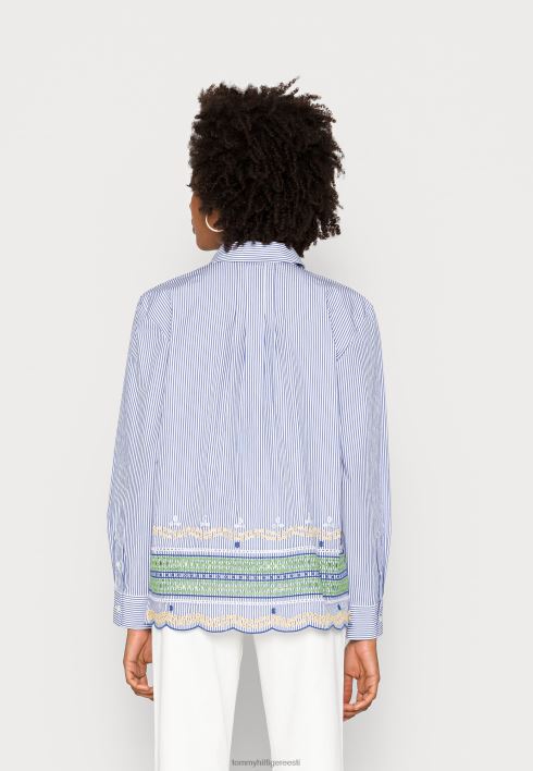 pluus RJV628468 cutwork ithaca stp/peri blue Tommy Hilfiger