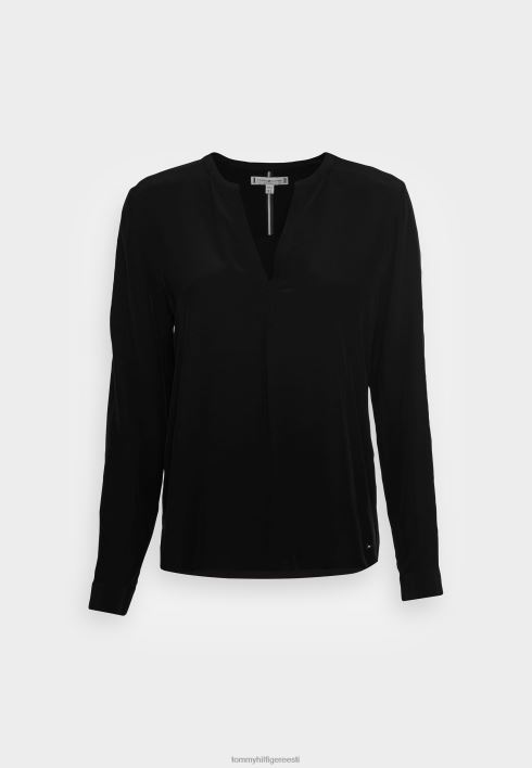 soliidne pluus pluus RJV628125 must Tommy Hilfiger