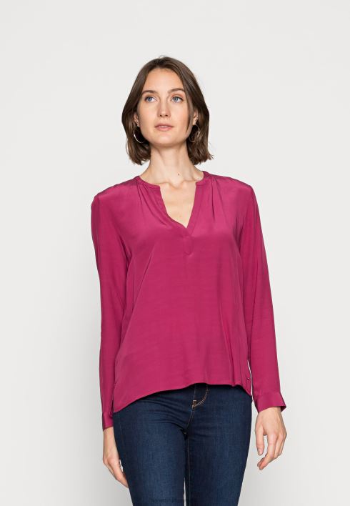 soliidne pluus pluus RJV628198 karmiinpunane rubiin Tommy Hilfiger