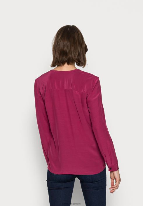 soliidne pluus pluus RJV628198 karmiinpunane rubiin Tommy Hilfiger