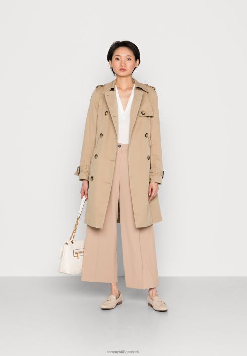 soliidne v kaelusega pluus pluus RJV623941 ekru Tommy Hilfiger