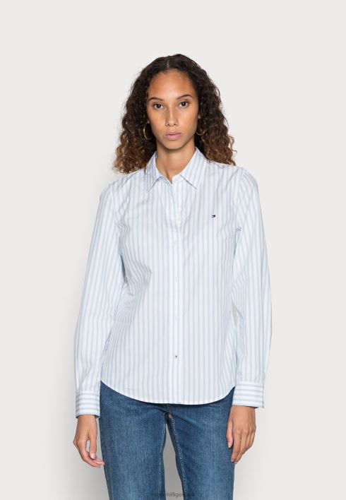 tavaline nööbiga pluus RJV627385 julge/tuulesinine Tommy Hilfiger