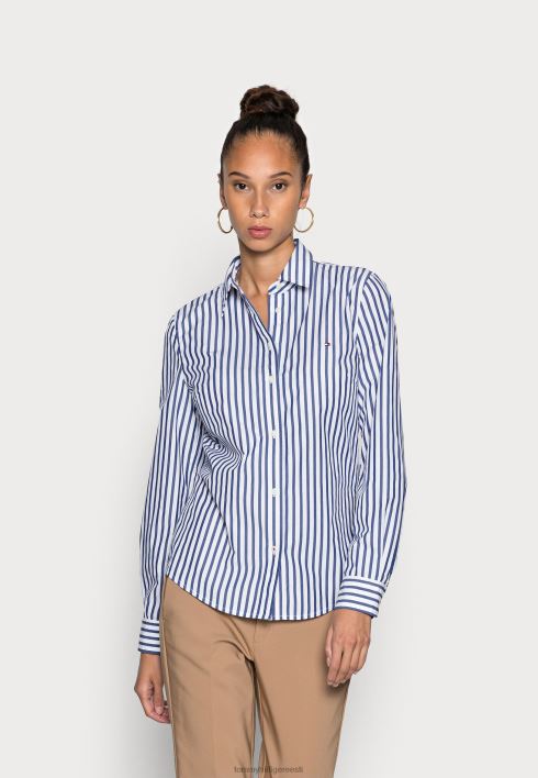 tavaline nööbiga pluus RJV627922 rasvane/kiilsinine Tommy Hilfiger