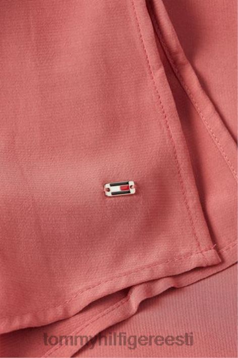 viskoosist v-kaelusega pluus RJV623424 roosa Tommy Hilfiger