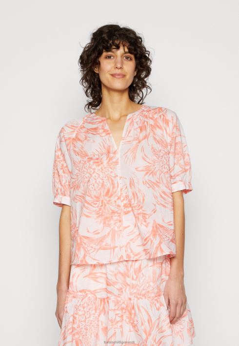 voile henley poolpluus RJV624903 ananassisaar/päikeseloojangu virsik Tommy Hilfiger