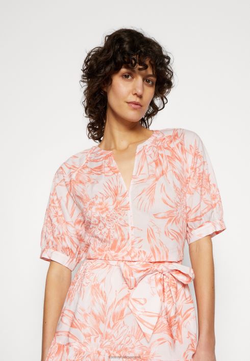 voile henley poolpluus RJV624903 ananassisaar/päikeseloojangu virsik Tommy Hilfiger