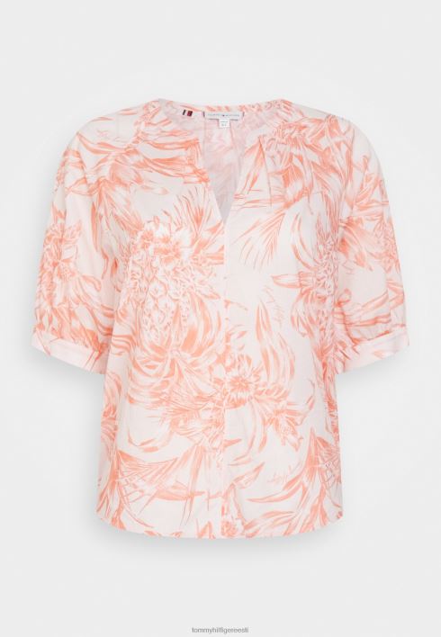 voile henley poolpluus RJV624903 ananassisaar/päikeseloojangu virsik Tommy Hilfiger