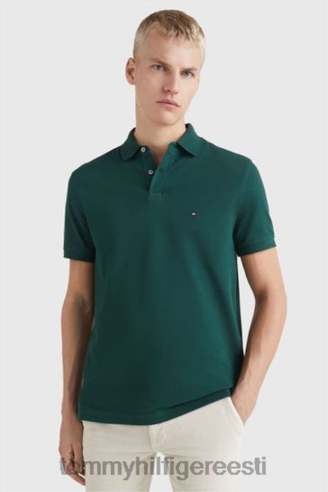1985 aasta tavaline polosärk RJV623510 roheline Tommy Hilfiger