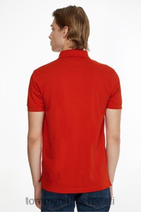 1985 aasta tavaline polosärk RJV623833 punane Tommy Hilfiger