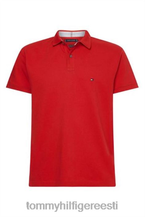1985 aasta tavaline polosärk RJV623833 punane Tommy Hilfiger