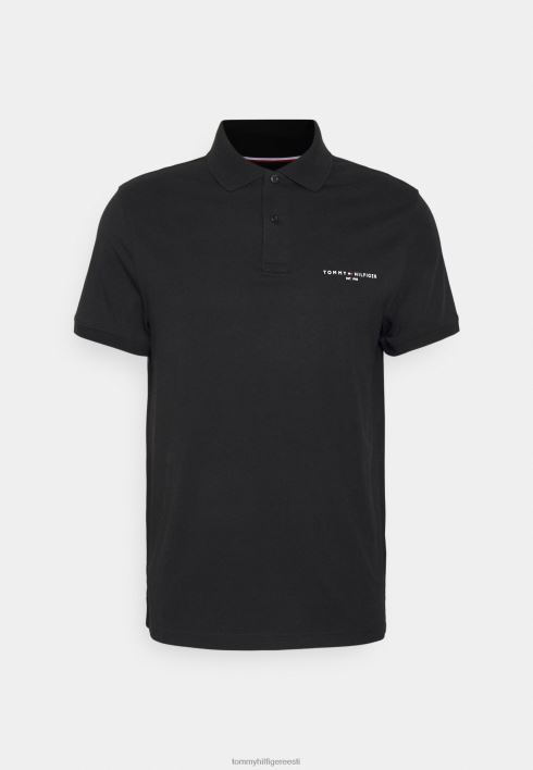 Polo särk RJV623907 must Tommy Hilfiger