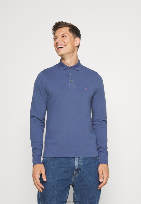 Polo särk RJV623938 pleekinud indigo Tommy Hilfiger