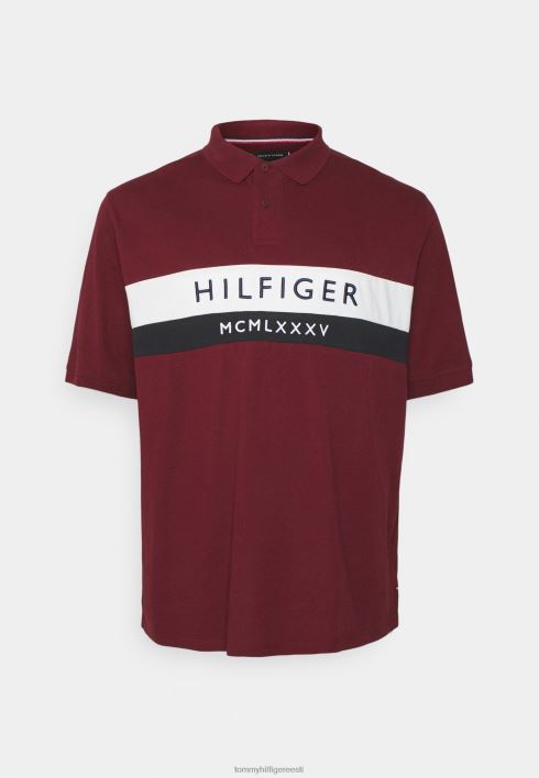embro logoga polosärk RJV626362 sügav rouge Tommy Hilfiger