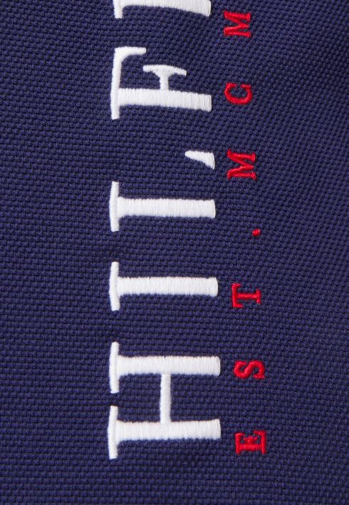 graafiline tavaline polosärk RJV628039 Yale'i merevägi Tommy Hilfiger