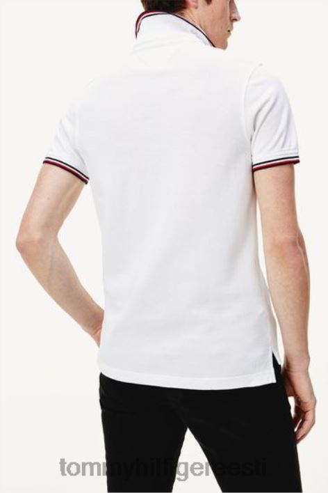 õhuke polosärk RJV623122 valge Tommy Hilfiger