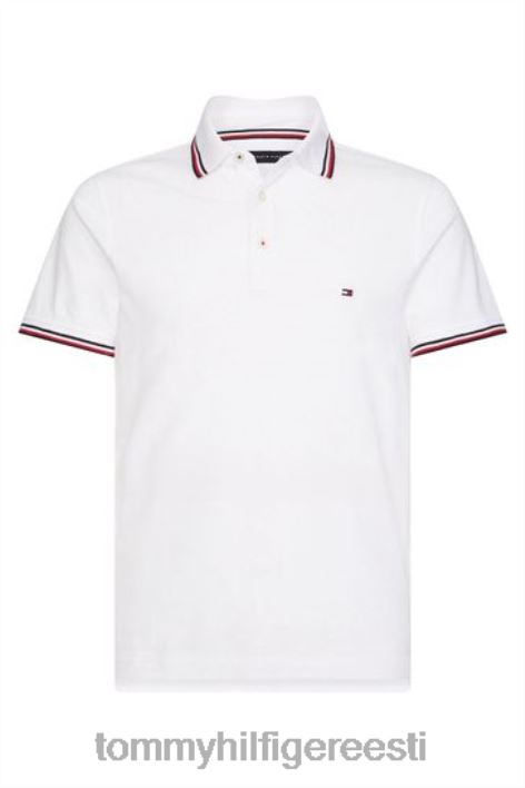 õhuke polosärk RJV623122 valge Tommy Hilfiger