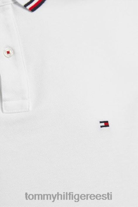 õhuke polosärk RJV623122 valge Tommy Hilfiger