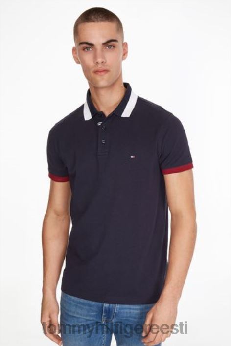 õhuke polosärk RJV623606 sinine Tommy Hilfiger