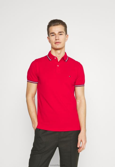 õhuke polosärk RJV625720 esmane punane Tommy Hilfiger