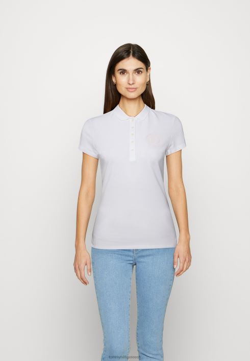 õhuke ringi polosärk RJV624811 optika valge Tommy Hilfiger