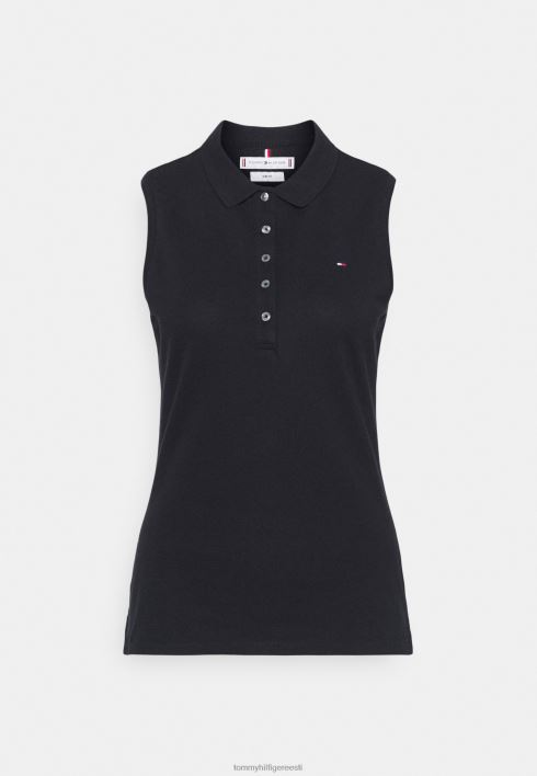 õhuke varrukateta polosärk RJV625165 sinine Tommy Hilfiger