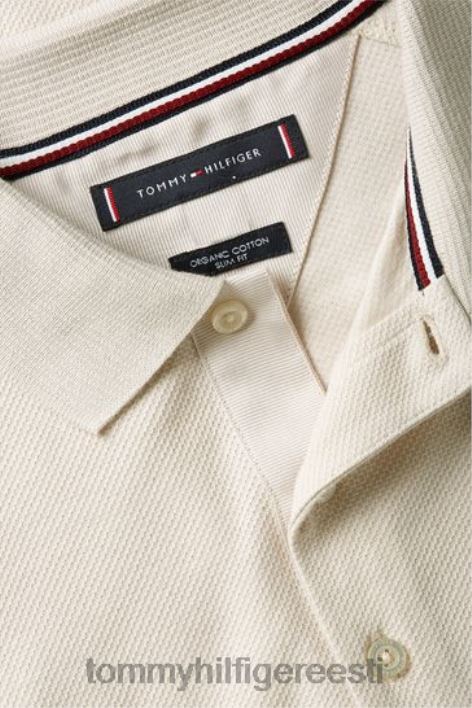 kärgstruktuuriga õhuke polosärk RJV623049 valge Tommy Hilfiger