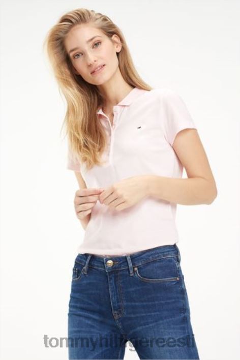 lühikeste varrukatega õhuke polosärk RJV623771 roosa Tommy Hilfiger