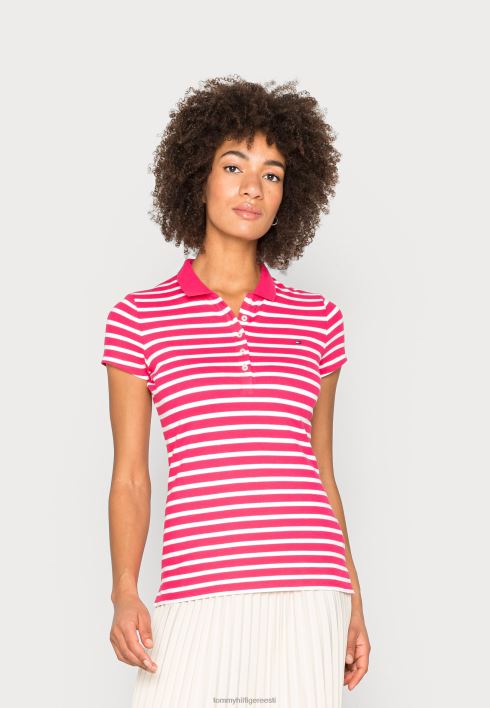 lühikeste varrukatega õhuke polosärk RJV628155 bretoon / hiilgusvalge Tommy Hilfiger