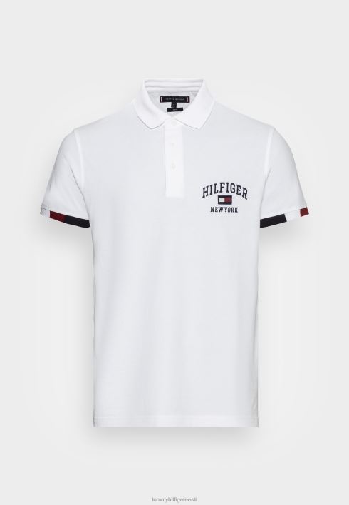 ülikooli logoga õhuke polosärk RJV624351 valge Tommy Hilfiger