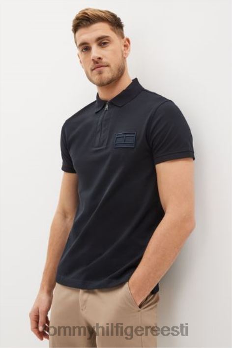 lukuga õhuke polosärk RJV623535 sinine Tommy Hilfiger