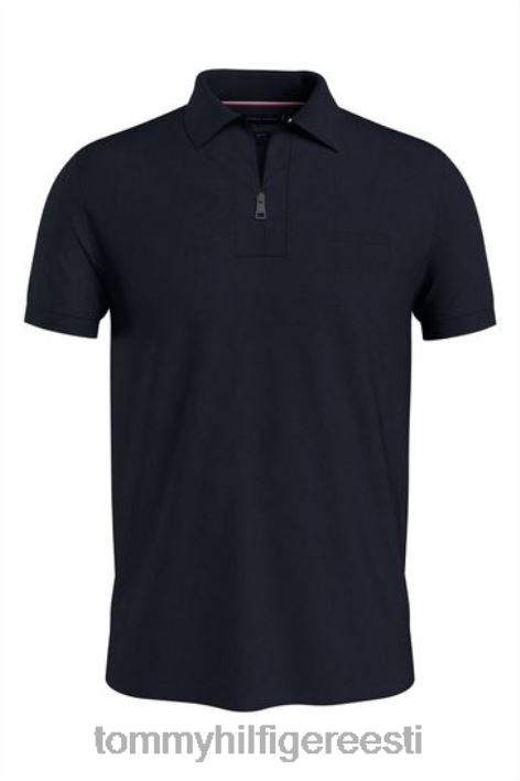 lukuga õhuke polosärk RJV623535 sinine Tommy Hilfiger