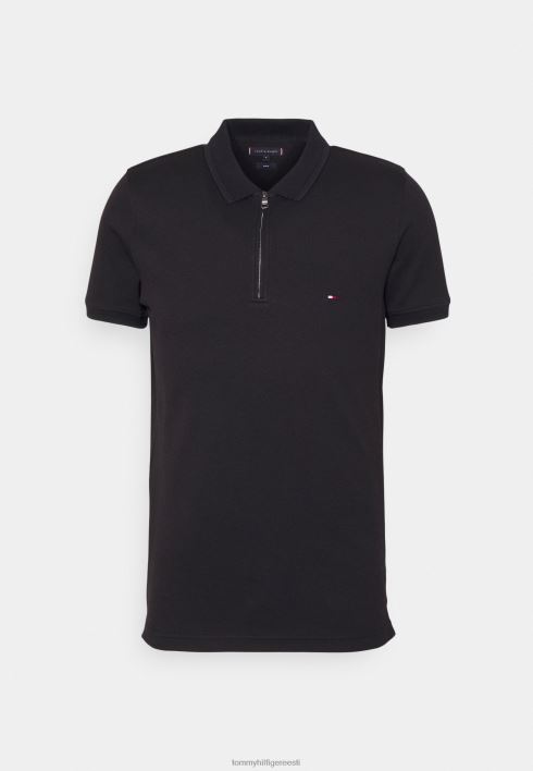 lukuga õhuke polosärk RJV624920 must Tommy Hilfiger