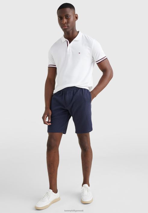 manseti kaubamärgiga tavaline polosärk RJV624416 valge Tommy Hilfiger