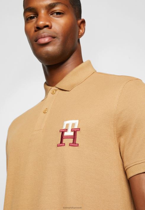monogrammiga tavaline polosärk RJV625732 maakoha khaki Tommy Hilfiger