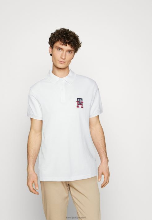 monogrammiga tavaline polosärk RJV625737 valge Tommy Hilfiger