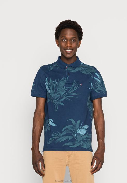 peopesa lillemustriga polosärk RJV624525 kõrbetaevas/multi Tommy Hilfiger