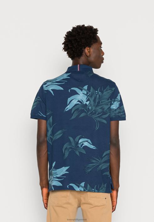 peopesa lillemustriga polosärk RJV624525 kõrbetaevas/multi Tommy Hilfiger