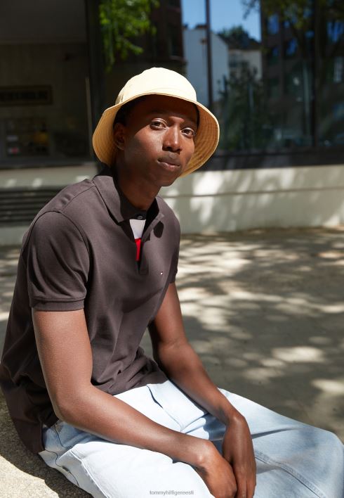 plekiga tavaline polosärk RJV624069 must Tommy Hilfiger