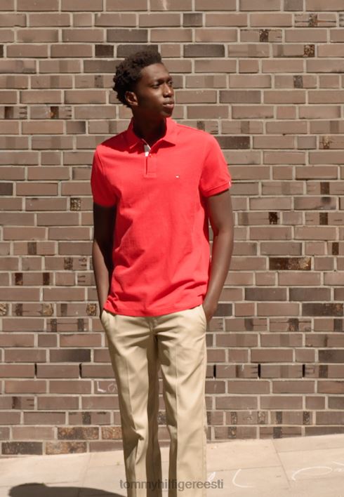 plekiga tavaline polosärk RJV624535 esmane punane Tommy Hilfiger