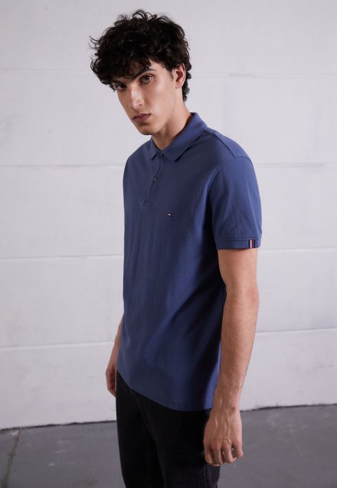 plekiga tavaline polosärk RJV624628 indigo Tommy Hilfiger