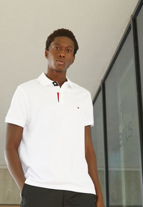 plekiga tavaline polosärk RJV627672 valge Tommy Hilfiger