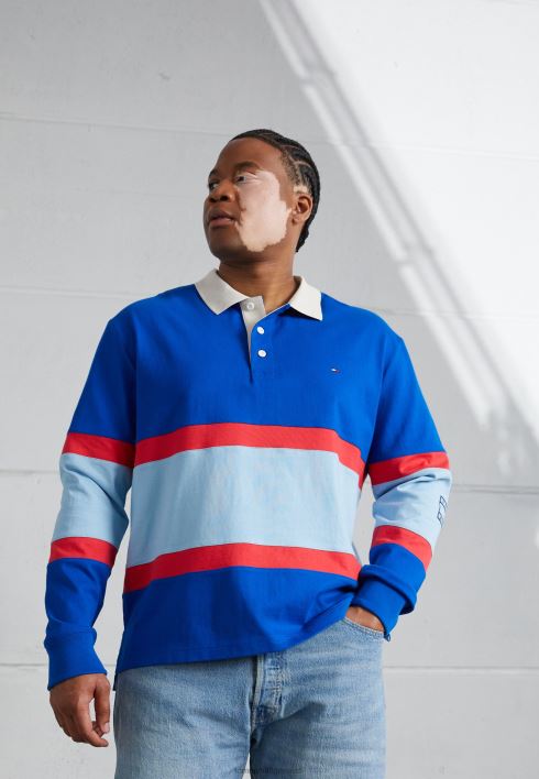 ragbi polosärk RJV625099 kreeka saare sinine/multi Tommy Hilfiger