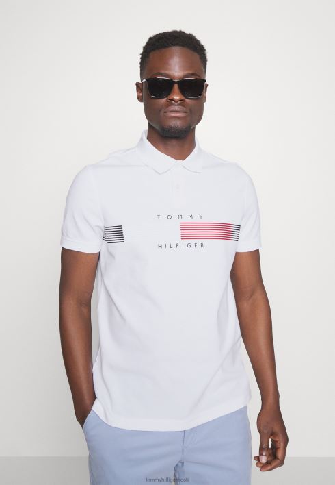 rindkere rwb corp graafiline reg polosärk RJV624345 valge Tommy Hilfiger