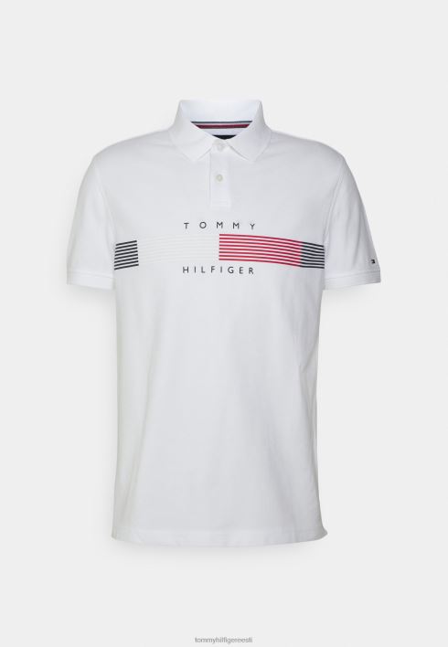 rindkere rwb corp graafiline reg polosärk RJV624345 valge Tommy Hilfiger