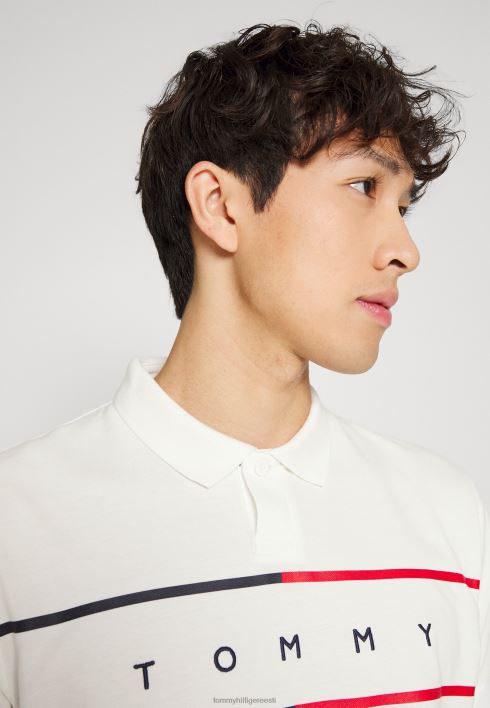 suure lipuga polosärk RJV625711 ekru Tommy Hilfiger