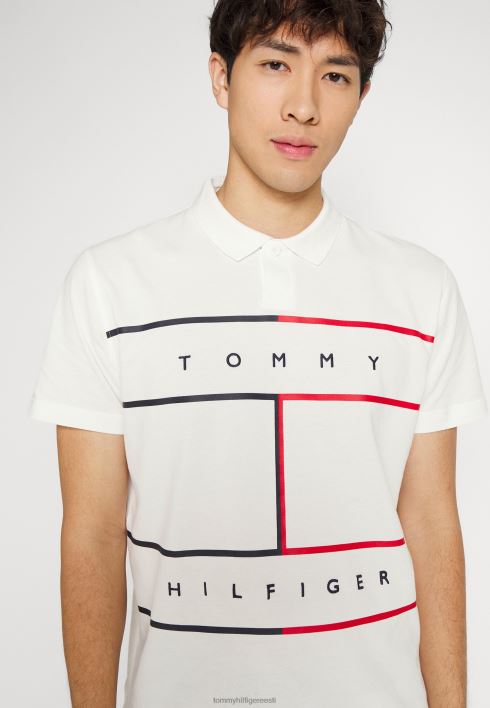 suure lipuga polosärk RJV625711 ekru Tommy Hilfiger